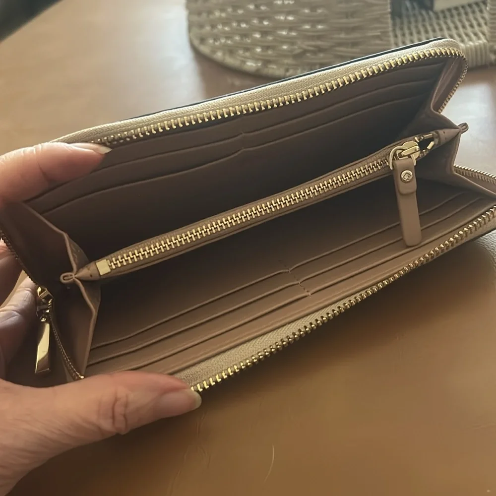 Kate Spade Gold Glimmer Zip Wallet - Picture 6 of 9